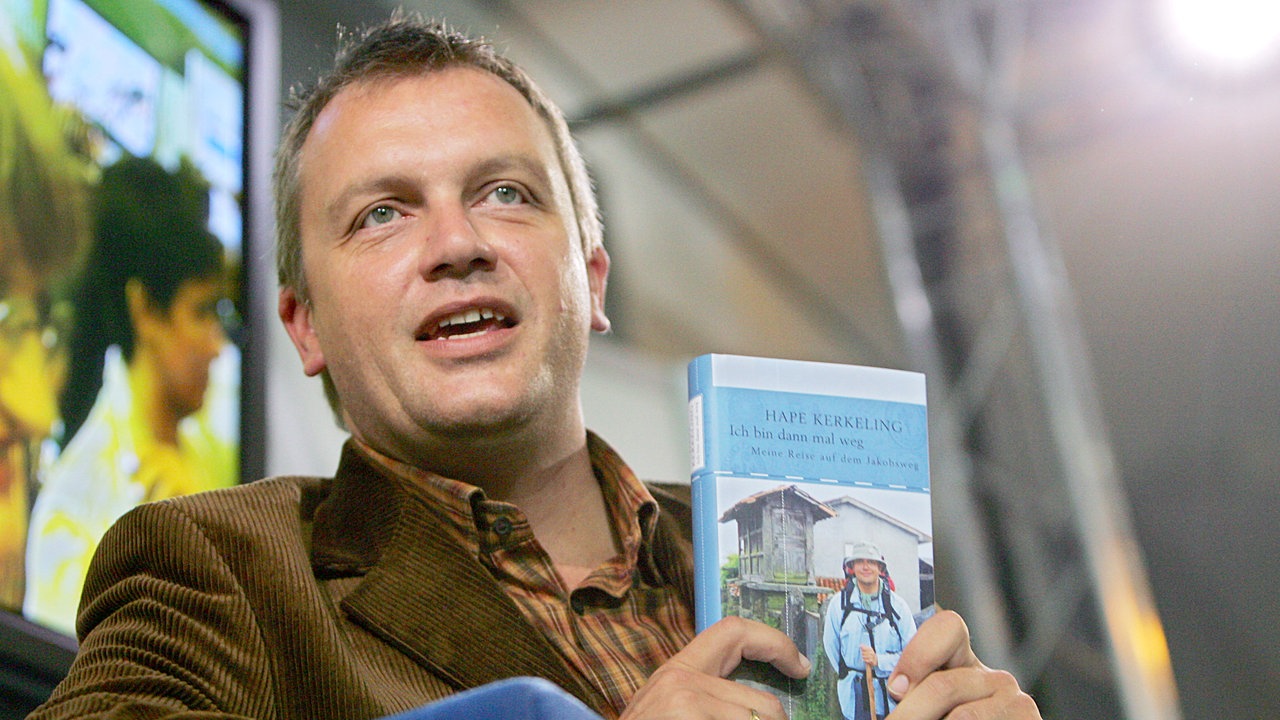 Hape Kerkeling bei der Buchvorstellung von "Ich bin dann mal weg"
