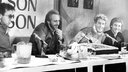The Who bei einer Pressekonferenz 1982