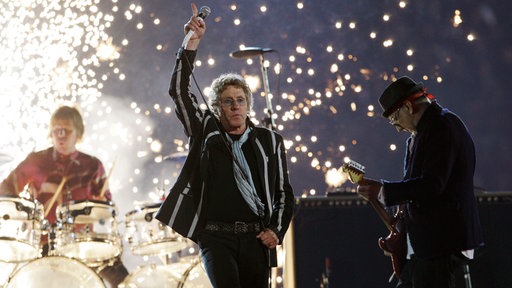 Zak Starkey, Roger Daltrey und Pete Townshend