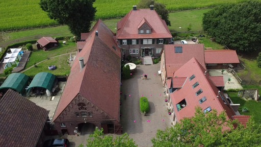 Der Hof der Familie Holtmann in Münster-Albachten.