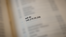 Hinter jeder Webadresse wie wdr.de verbirgt sich eine IP-Adresse
