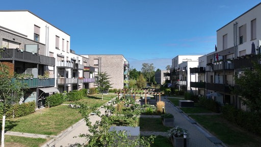 Innenhof des York-Quartiers in Münster