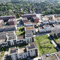 Stadtviertel aus Münster aus Vogelperspektive